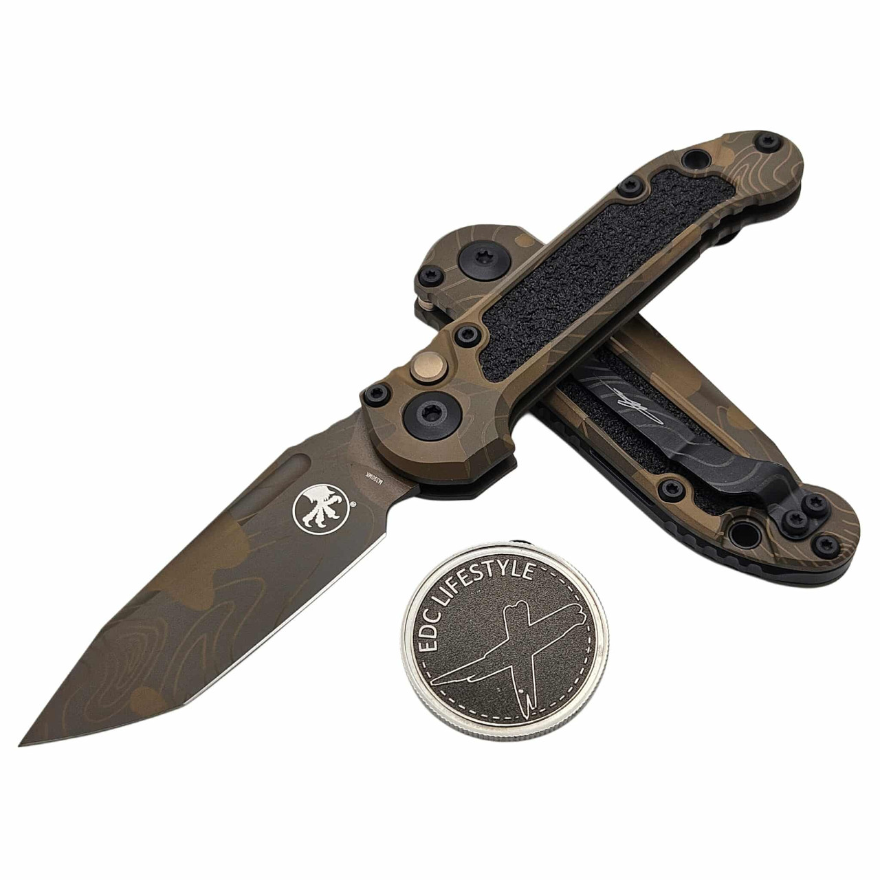 Large Microtech Microtech LUDT T/E Generation III 1136-1TPBNCS-Z4 Badlands Camo