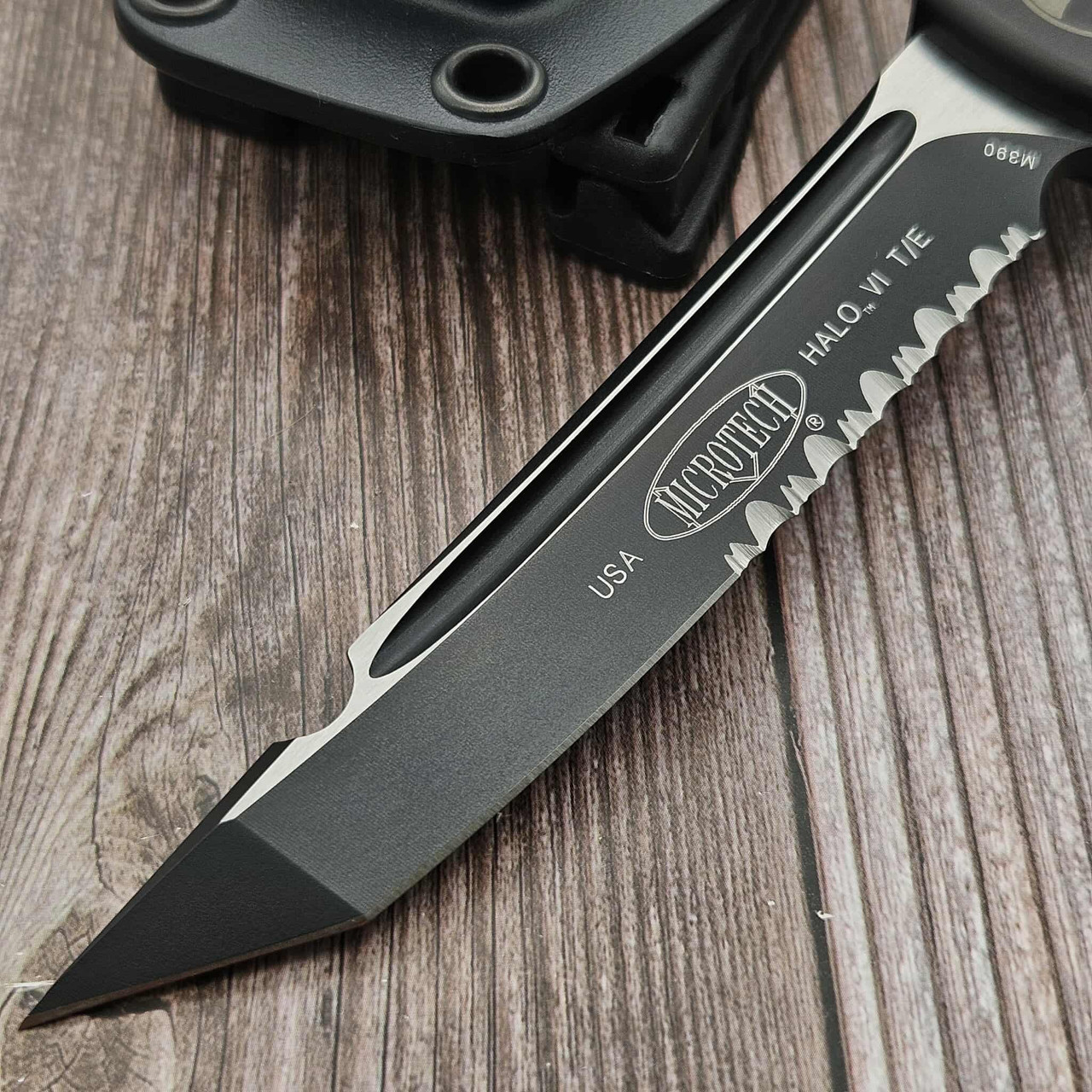 Microtech Knives Halo VI T/E Partial Serrated 250-2 S/N 1458 - Preowned