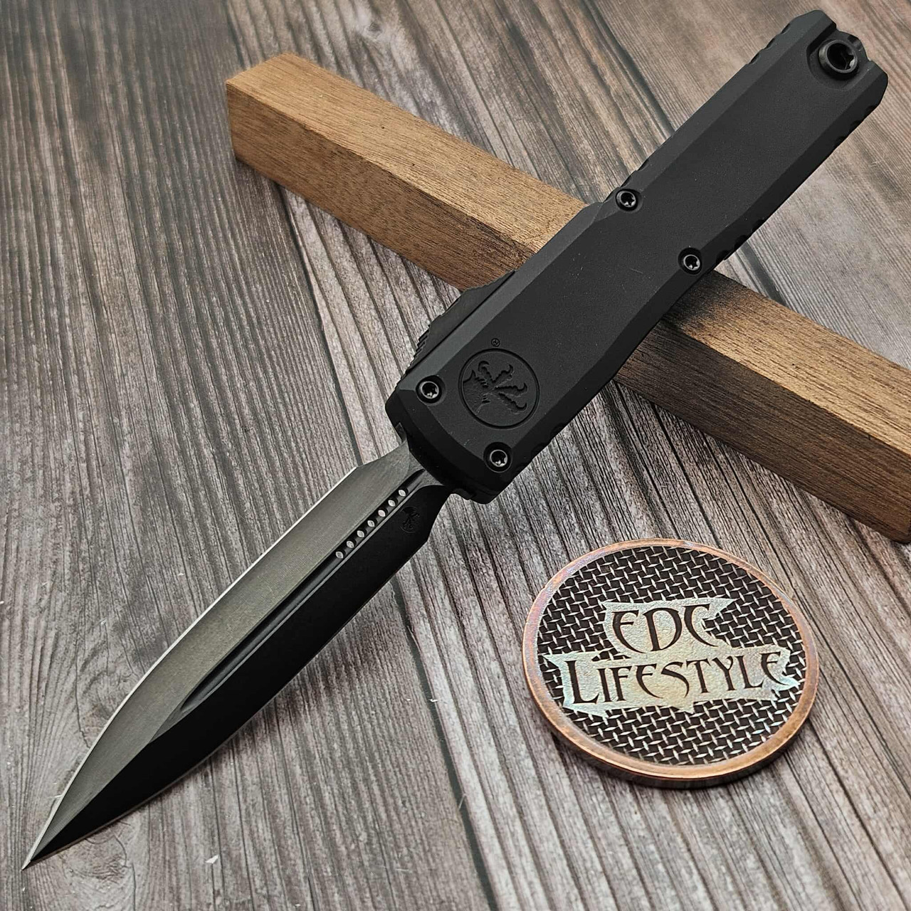 Microtech Ultratech ZBP D/E Shadow DLC 1122-1DLCTSH - Preowned