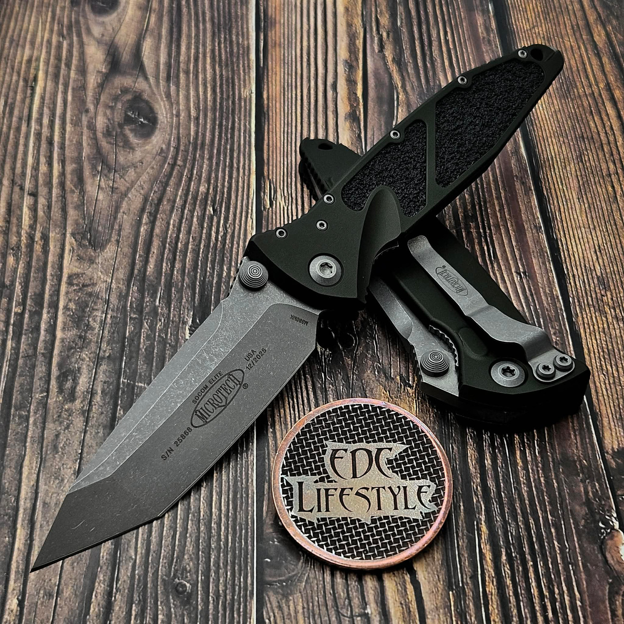 Microtech Socom Elite Manual Woodland Green 4