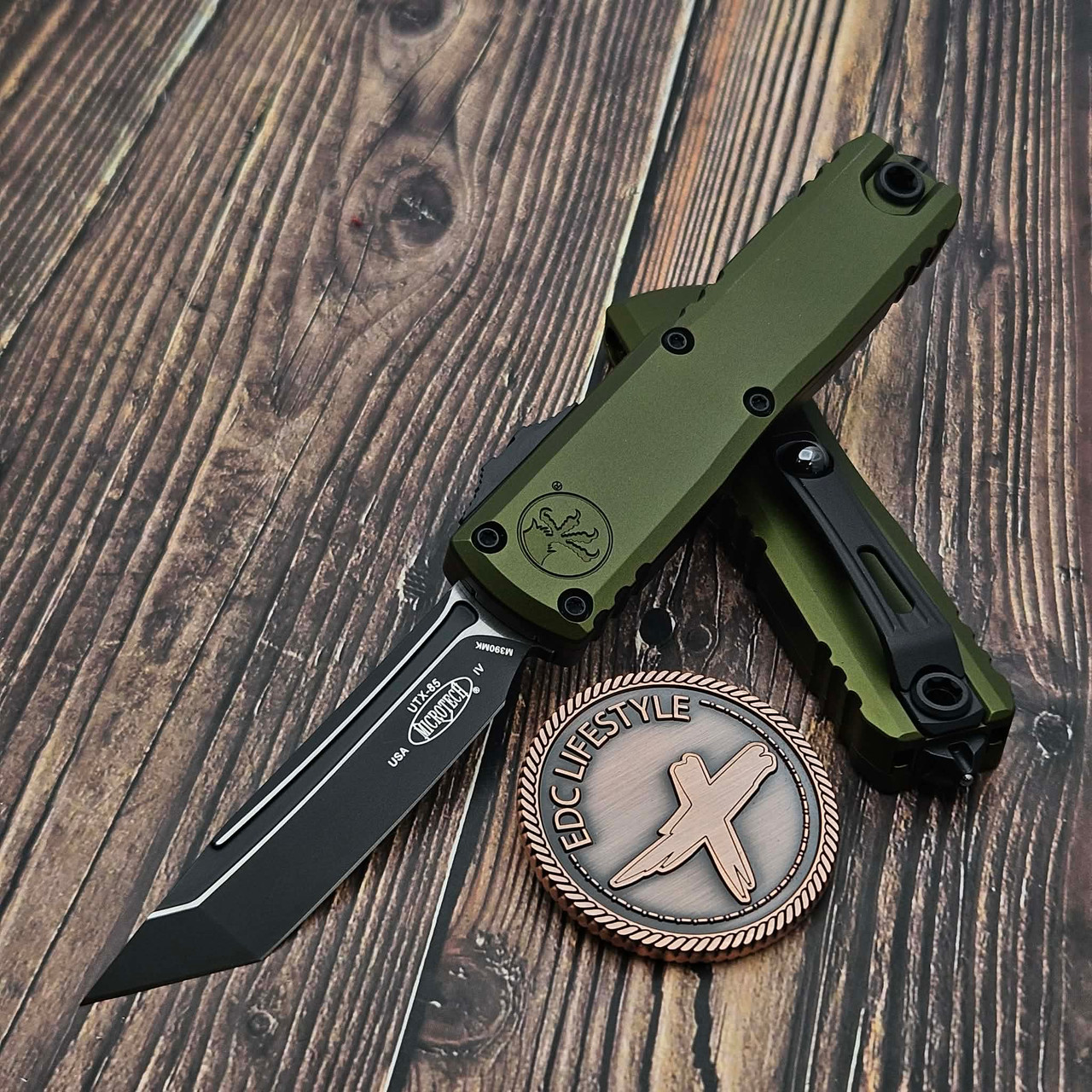 Microtech UTX-85 Gen IV OD Green T/E 3.10