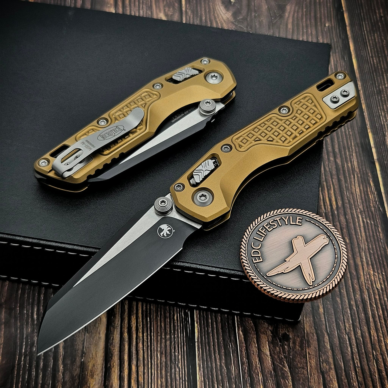 Microtech MSI Mini Tan Aluminum Frag S/E 210M-1FRTA