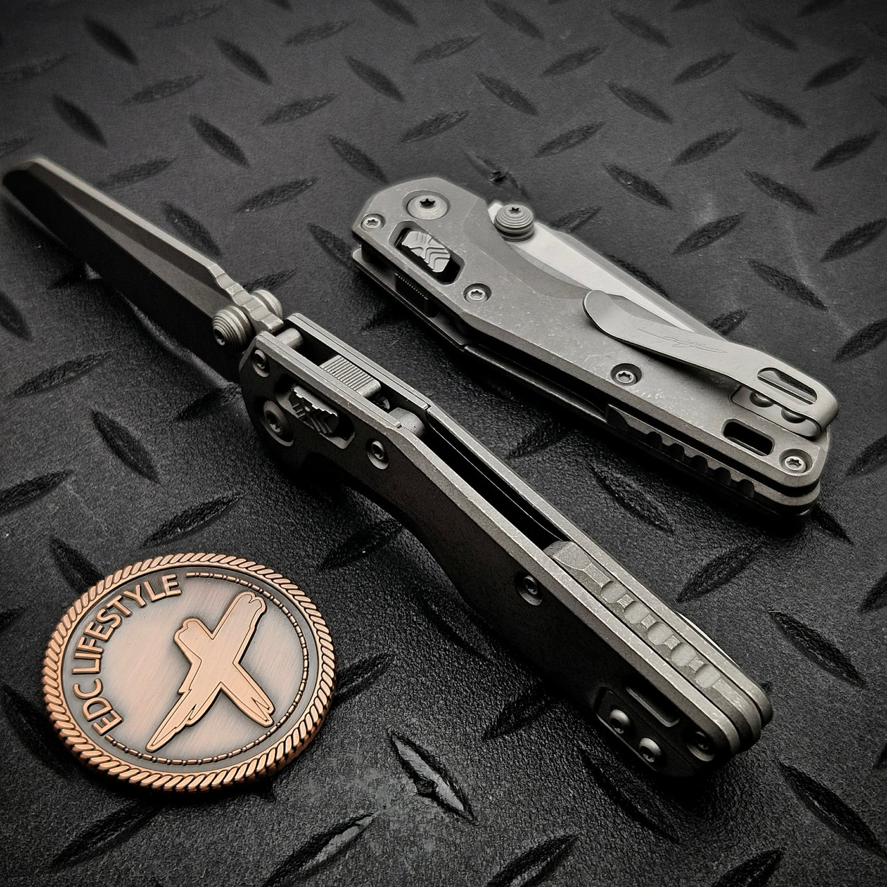 Microtech MSI Mini Slab Side Titanium Apocalyptic 210M-10APMS1 Marfione ...