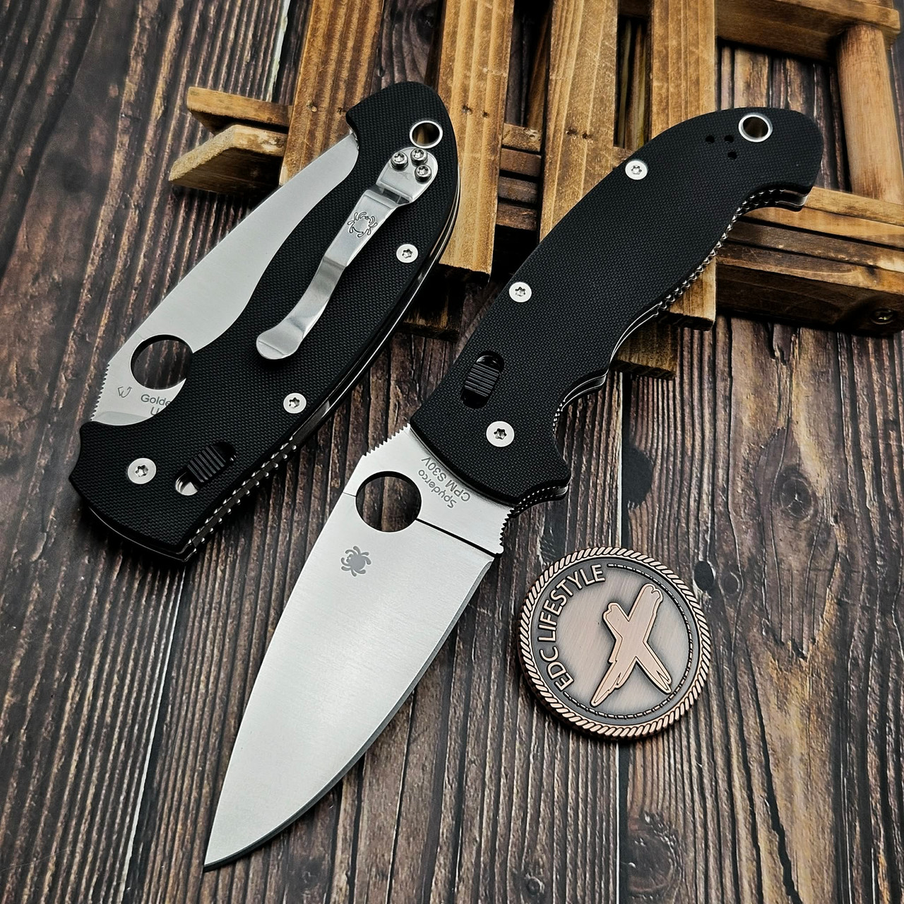 Spyderco Manix 2 XL Black G-10 3.85