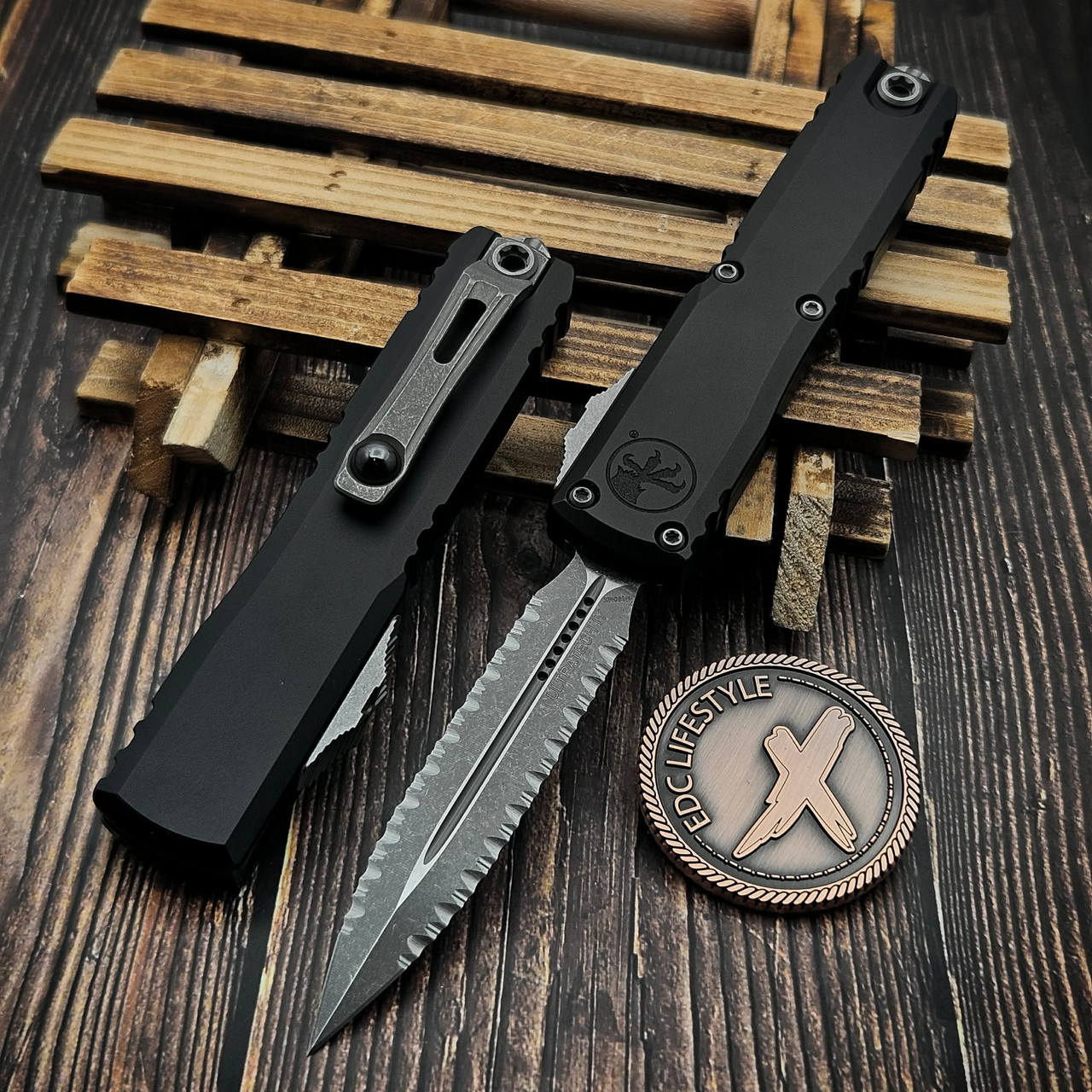 Microtech Ultratech Gen IV Black D/E 3.55