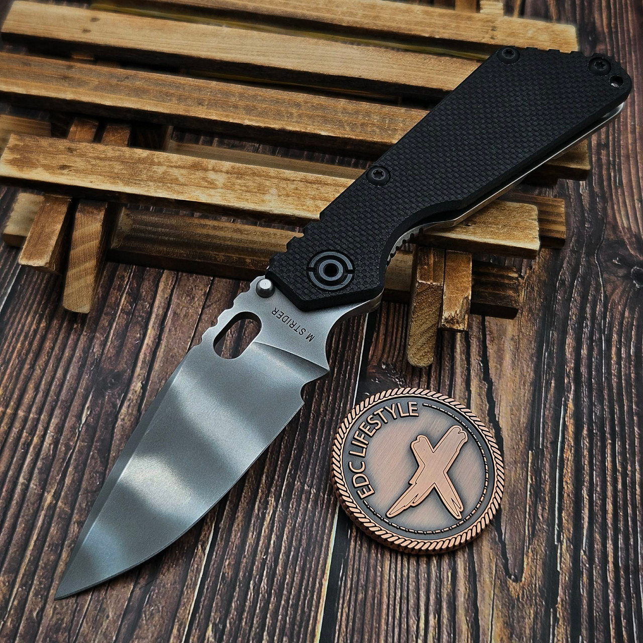 Mick Strider Knives SNG G10 Lego Black
