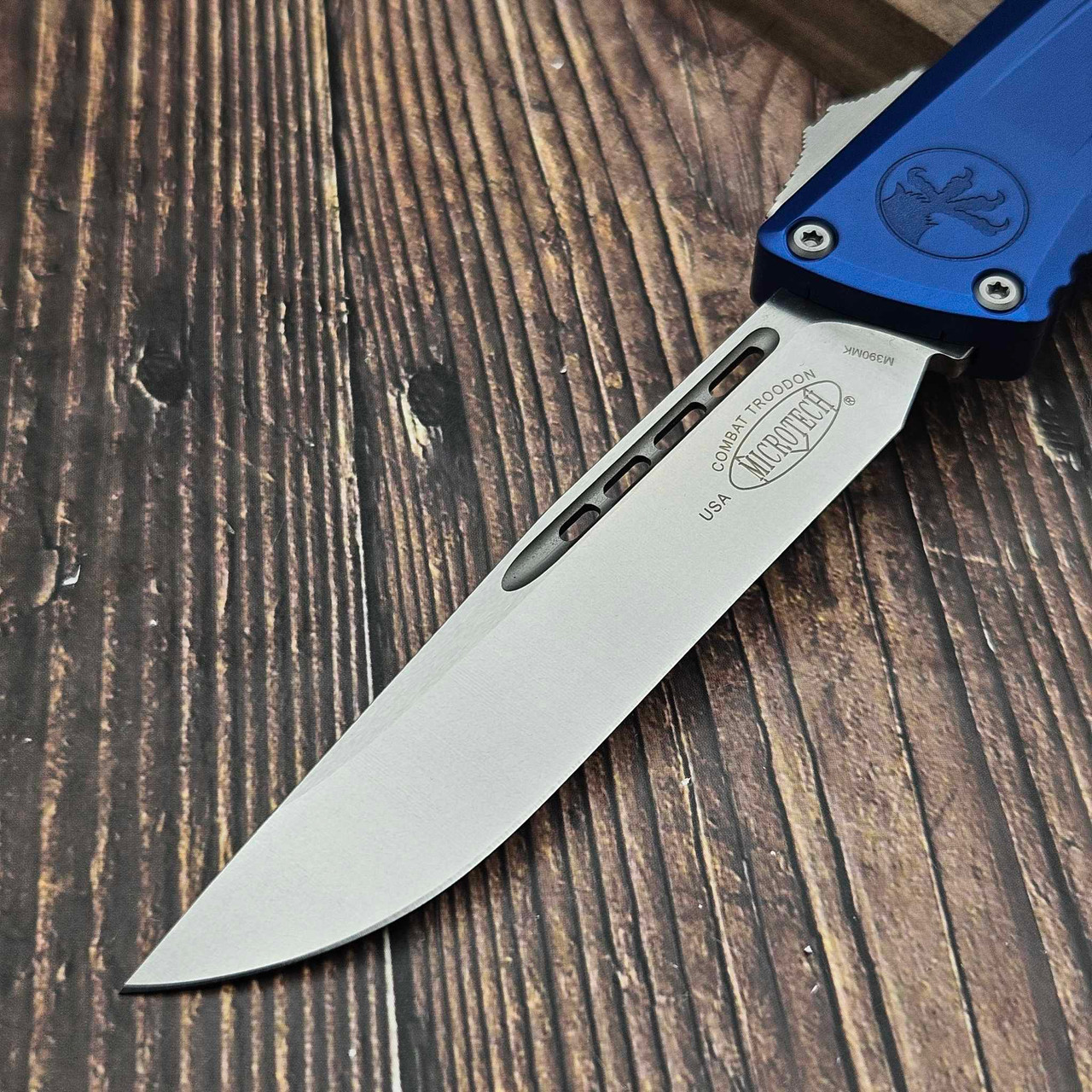 Microtech Combat Troodon Navy S/E Stonewash 1143-10NA - Preowned