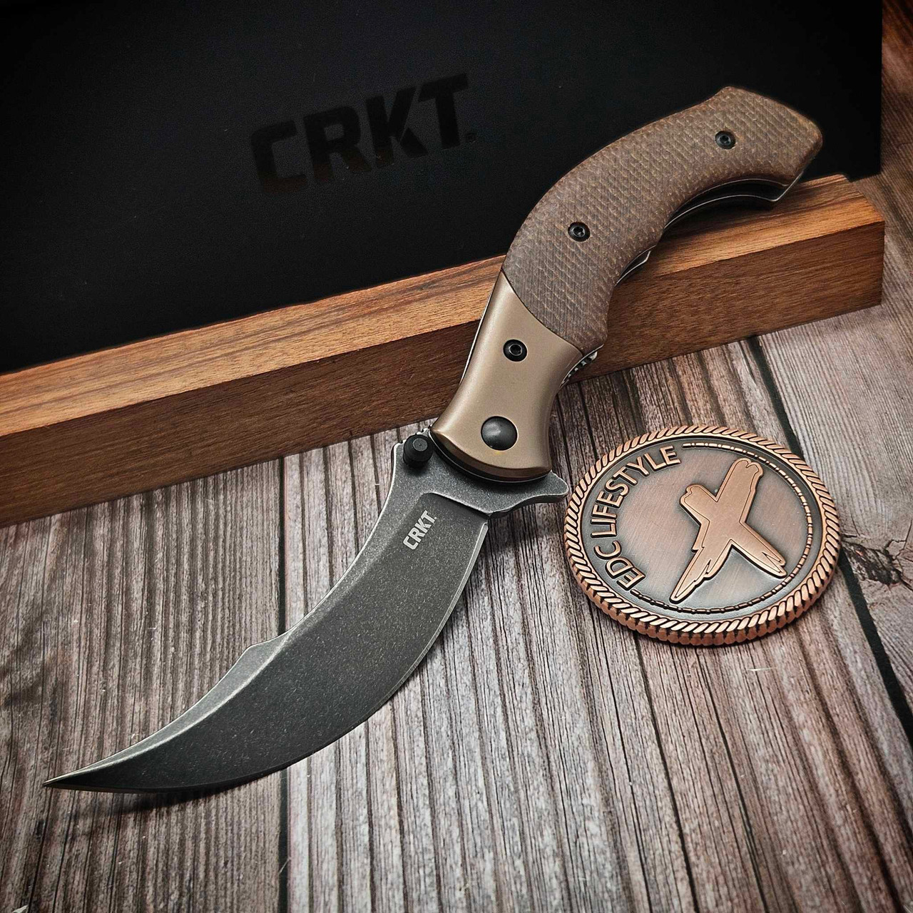 Kroot Ritual Blade CRKT Folts Ritual Compact Assisted 3.33