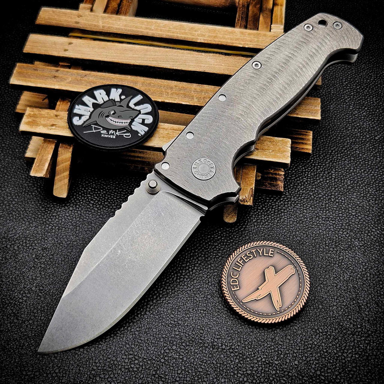 Demko Textured Titanium Thumb Stud XXX 4.0