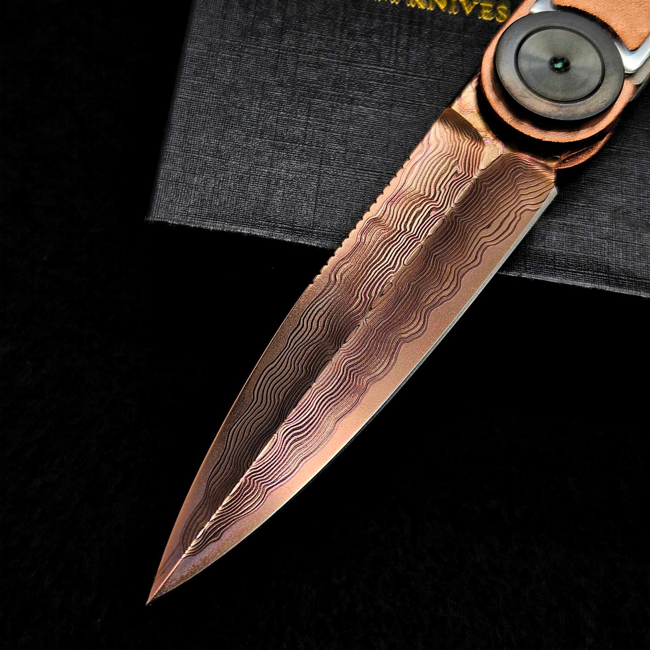 Dew Hara Infinity VG-10 Damascus Copper/Jeweling 1 of 1