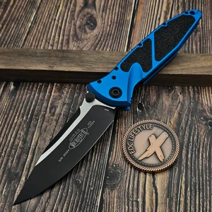 Microtech Socom Manual Blue S/E 160-1BL S/N 20324- Preowned