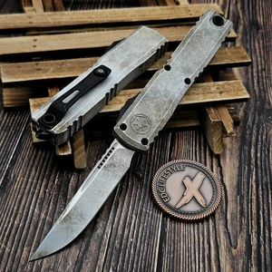 Microtech Ultratech Gen IV Sandtrooper Deep Engraved S/E 3.55" M390MK 11214-1SAD
