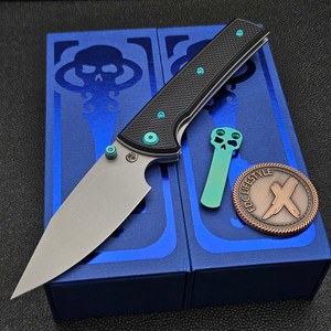 Chaves Knives Blue Label Black Knurled Scapegoat 229 3.81