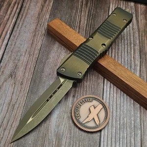 Microtech Combat Troodon Antique Bronze D/E Bronzed Apocalyptic 142-13APABS S/N 064 - Preowned