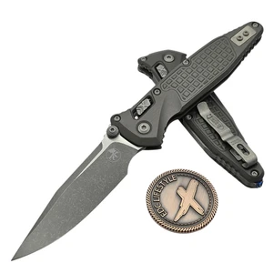 Microtech Socom Ram-Lok Natural Clear Aluminum Frag 4.00" S/E Apocalyptic 160RL-10APFRNC By Edc Lifestyle