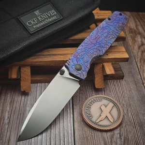 Custom Knife Factory CKF Lex Purple Crystal Ti