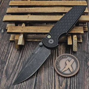 Pro-Tech Knives TR-3 Integrity Button Lock Battle Worn Reptile 3.5" Acid Wash Blade Show 2026