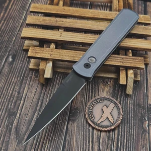 Pro-Tech Knives Godfather Auto Battle Worn Grey 4" DLC Blade Show 2026