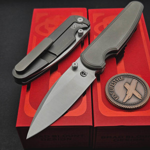 Chaves Brad Blount Integral Phase 229 Stonewash Titanium Belt Finish M390 Machine Finish Stainless HW