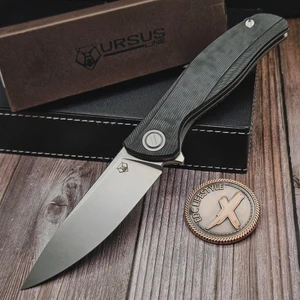 Shirogorov Ursus F95 Black Micarta 3.74" Elmax - MRBS