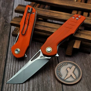 Grissom Knife & Tool Baby Zeus Orange G10 2.88 T/E Stonewash