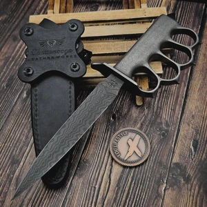 Les George U.S. 1918 Trench Knife 6.75" Damascus