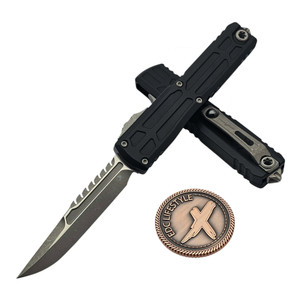 Microtech Ultratech EX Gen III ZBP Black Interceptor Apocalyptic 1117EX-10APS