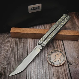 Michael Zieba Custom Got Bacon Balisong M390- Preowned