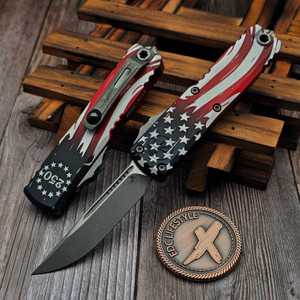 Microtech UTX-85 Gen IV 4th of July S/E 3.10" Apocalyptic 12314-10APS-4J250