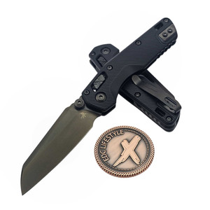 Microtech MSI Ram-Lok Mini Black Fluted Aluminum 3.10" S/E DLC Shadow 210M-1DLCTFLSH  By Edc Lifestyle