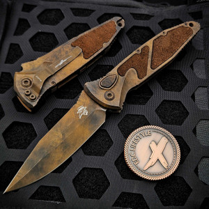 Microtech Socom Elite Auto Plague Outbreak Series 4" Spear Point 160A-1PLOBSS