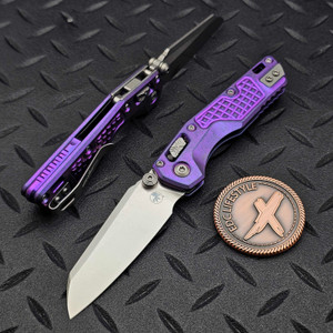 Microtech MSI Mini Purple Haze Frag Titanium Stonewash 210M-10FRMS6 Marfione Select