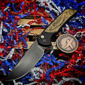 Pro-Tech Knives Mordax 250th 3.5" Antique PVD