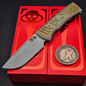 Chaves Knives Integral Magnetic M390 DP July 4th 250th Embellishment by Roman Road Knifeworks S3