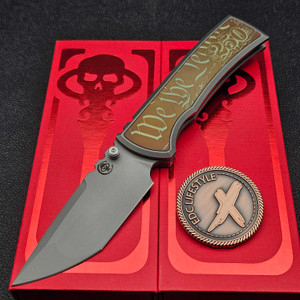 Chaves Knives Titanium Integral Magnetic M390 Stonewash T/E July 4th 250th Embellishment by Roman Road Knifeworks S1