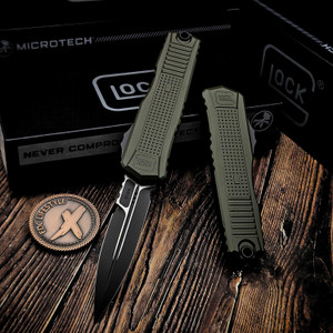 Microtech Glock G19K OD Green Aluminum 3.5" Bayonet 80-1OD