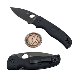 Spyderco Shaman Lightweight Black FRN Compression Lock 3.58" DLC C229PBBK