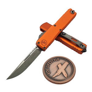 Microtech UTX-70 Gen IV Orange 2.5" S/E Apocalyptic 11484-10APOR