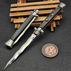 Franke Beltrame 11" Stiletto Kriss Buffalo Horn