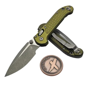 Microtech LUDT Ram-Lok OD Green Frag 3.40" Clip Point Apocalyptic 1135RL-10APFROD By Edc Lifestyle