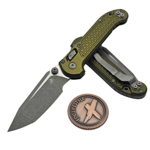 Microtech LUDT Ram-Lok OD Green Frag 3.40" T/E Apocalyptic 1136RL-10APFROD By Edc Lifestyle