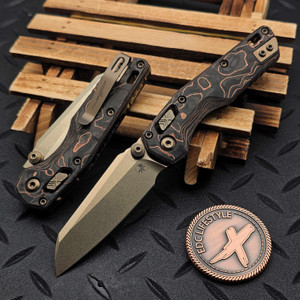 Microtech MSI Mini Livewire Carbon Fiber 3.18" Bronze S/E w/Bronze Ti Accent Marfione Select 210M-13MS3