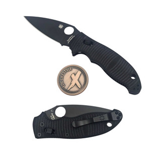 Spyderco Manix 2 Salt Black G-10 Axis Lock 3.37" Magnacut C101GMCBKP2