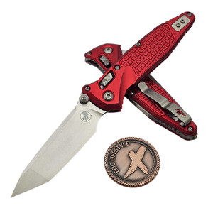 MICROTECH SOCOM RAM-LOK T/E STONEWASH FRAG ALUMINIUM RED 161RL-10FRRD