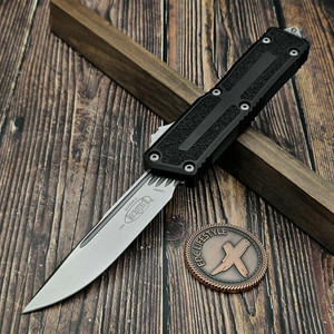 Microtech Scarab II Gen III Black S/E Stonewash 1278-10 - Preowned S2
