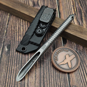 Microtech TAC-P Stainless Steel Stonewash Tactical Spike 112M-10 - Preowned