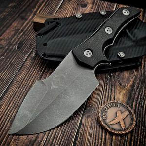 Marfione Custom Apex Carbon Fiber Apocalyptic Fixed Blade - Preowned