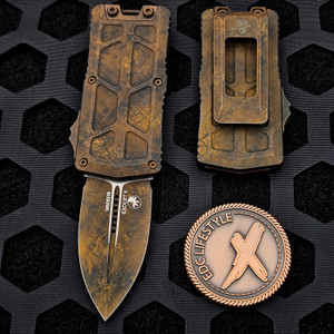 Microtech Exocet II Plague Outbreak 2.31" D/E OTF Money Clip 1157-1PLOBS