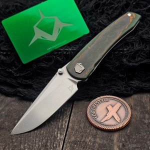 Sharknivco Waka V4.9 Green Camoquartz RWL34 Polished Stonewash