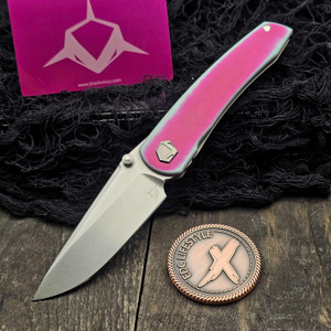 Sharknivco Waka V4.9 Pink Camoquartz RWL34 Polished Stonewash